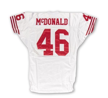 1995 Tim McDonald San Francisco 49ers Game Worn Road Jersey (49ers LOA)